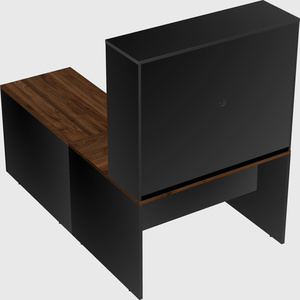 L-shaped office desk