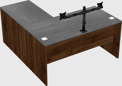 L-shaped office desk