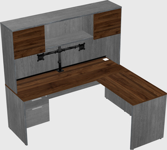 L-shaped office desk