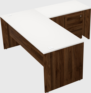 L-shaped office desk