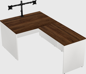 L-shaped office desk