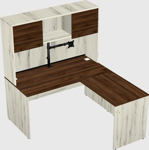 L-shaped office desk