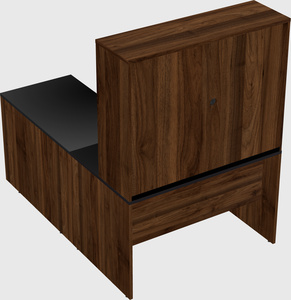 L-shaped office desk