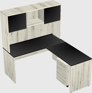 L-shaped office desk
