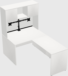 L-shaped office desk