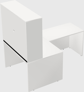 L-shaped office desk