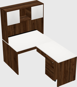 L-shaped office desk