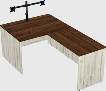 L-shaped office desk