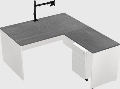 L-shaped office desk