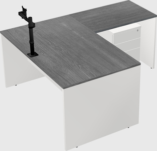 L-shaped office desk