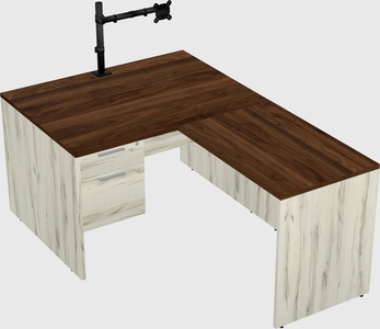 L-shaped office desk