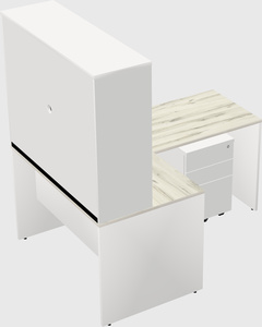 L-shaped office desk