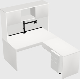 L-shaped office desk