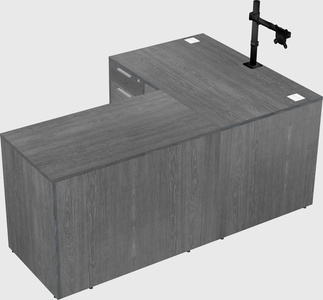 L-shaped office desk