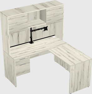 L-shaped office desk