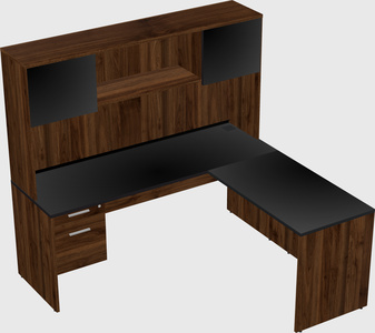 L-shaped office desk