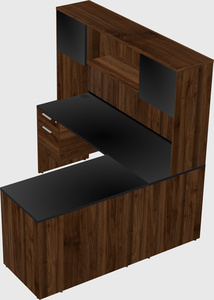L-shaped office desk
