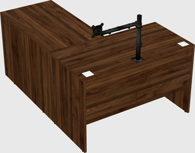 L-shaped office desk