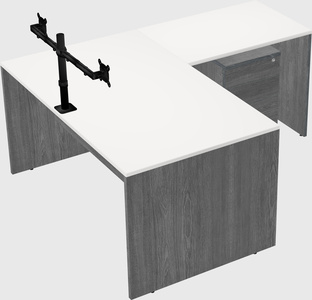 L-shaped office desk
