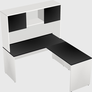 L-shaped office desk