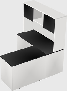 L-shaped office desk