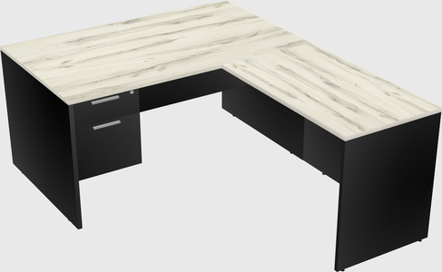 L-shaped office desk