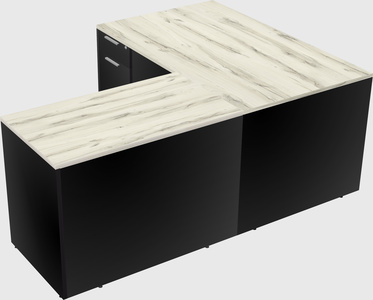 L-shaped office desk