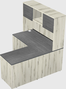 L-shaped office desk