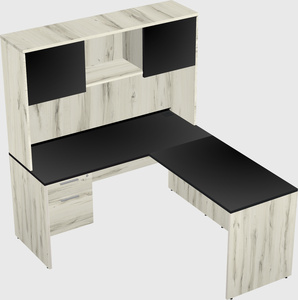 L-shaped office desk