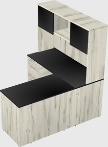 L-shaped office desk