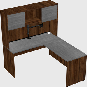 L-shaped office desk