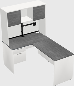 L-shaped office desk