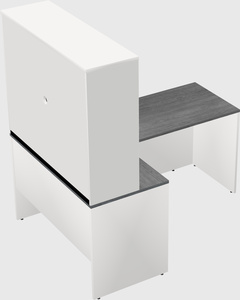L-shaped office desk