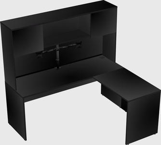 L-shaped office desk