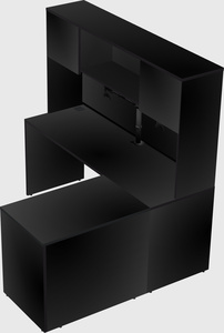 L-shaped office desk
