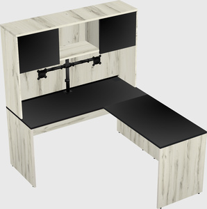 L-shaped office desk