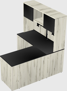 L-shaped office desk