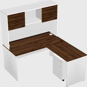 L-shaped office desk