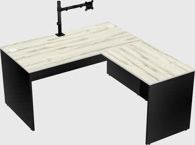 L-shaped office desk