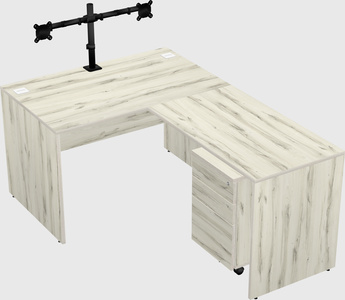 L-shaped office desk