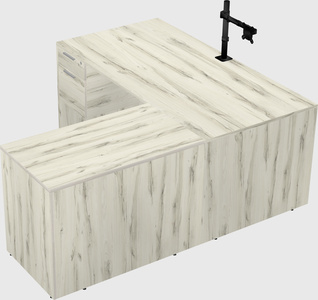 L-shaped office desk