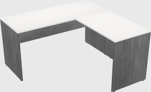 L-shaped office desk