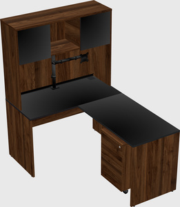 L-shaped office desk