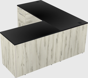L-shaped office desk