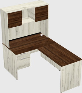 L-shaped office desk