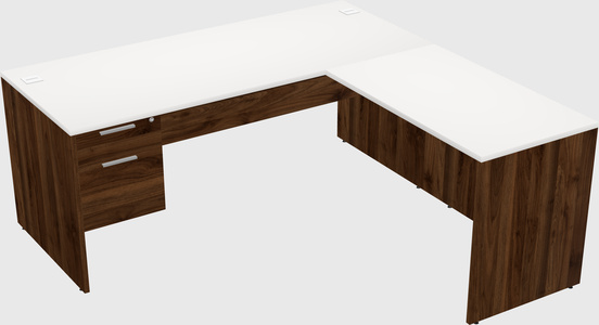 L-shaped office desk