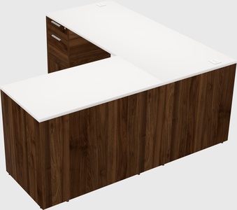 L-shaped office desk
