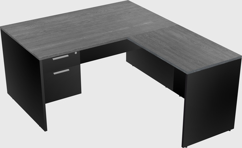 L-shaped office desk