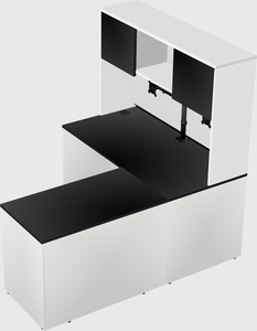 L-shaped office desk