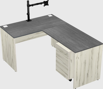 L-shaped office desk